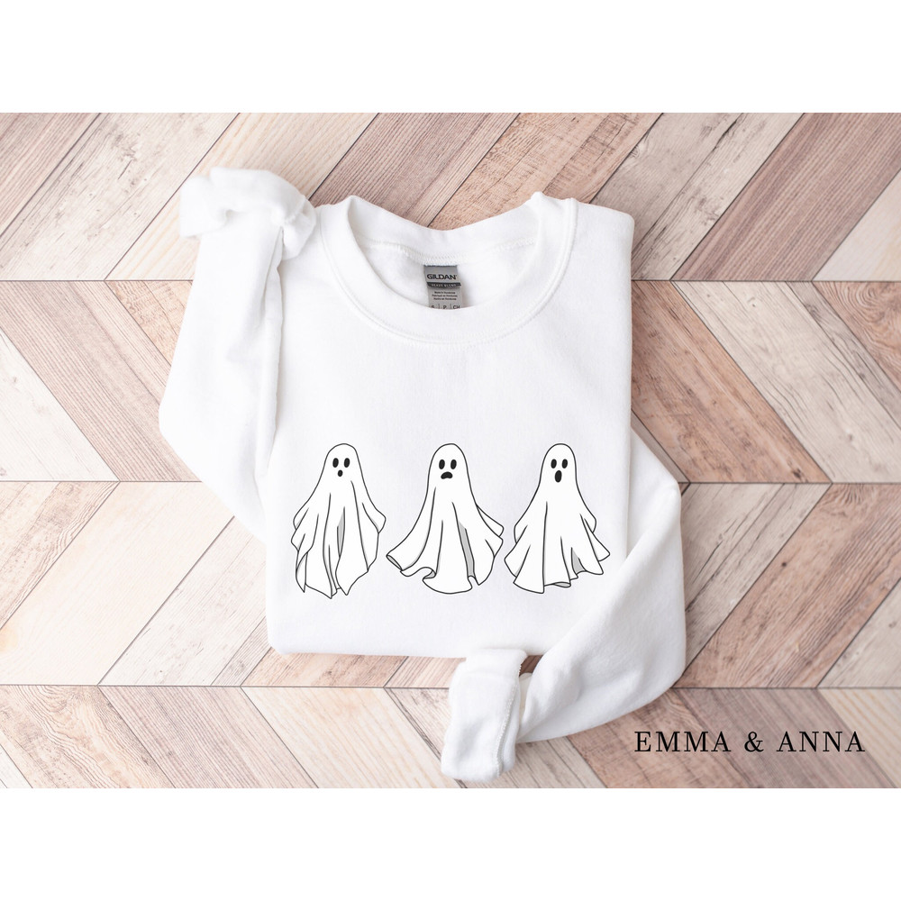 Ghost Sweatshirt, Ghost Sweater, Halloween Crewneck, Halloween Sweatshirt, Halloween Sweater, Halloween Party Shirt, Fall Shirts - 3.jpg