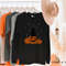 Halloween Cat Shirt, Long Sleeve Halloween Shirt, Fall Shirts for Women, Halloween Black Cat Shirt, Black Cat on Pumpkin, Pumpkin Shirt - 3.jpg