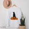 Halloween Cat Shirt, Long Sleeve Halloween Shirt, Fall Shirts for Women, Halloween Black Cat Shirt, Black Cat on Pumpkin, Pumpkin Shirt - 4.jpg