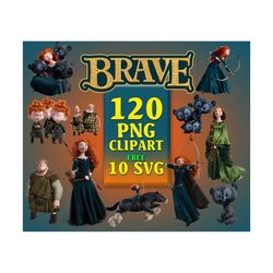 120 brave clipart merida bundle, princess disney clipart, disney brave clipart, merida png, disney brave, arrow png