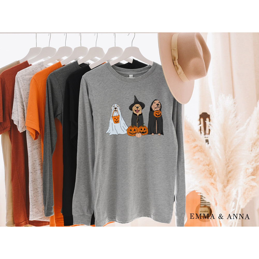 Halloween Dog Shirt, Halloween T-Shirt, Fall Shirt, Halloween Shirt, Ghost Dog, Dog Mom Shirt, Dog Lover Gift, Funny Halloween,Spooky Season - 1.jpg