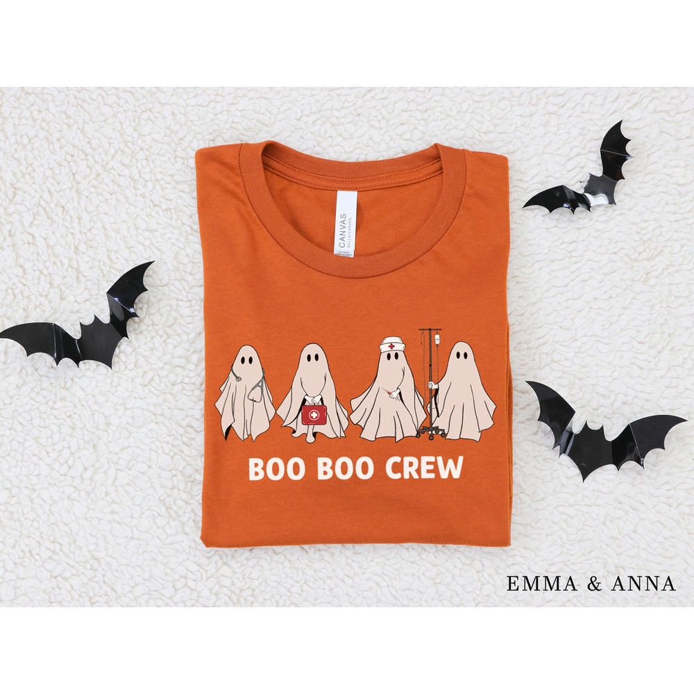 Halloween Shirt, Boo Boo Crew Shirt, Ghost Shirt, Halloween Nurse Shirt, Funny Halloween Shirt, Nurse TShirt, Nursing Gifts, Nursing Student - 1.jpg