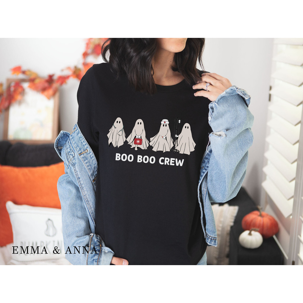 Halloween Shirt, Boo Boo Crew Shirt, Ghost Shirt, Halloween Nurse Shirt, Funny Halloween Shirt, Nurse TShirt, Nursing Gifts, Nursing Student - 2.jpg