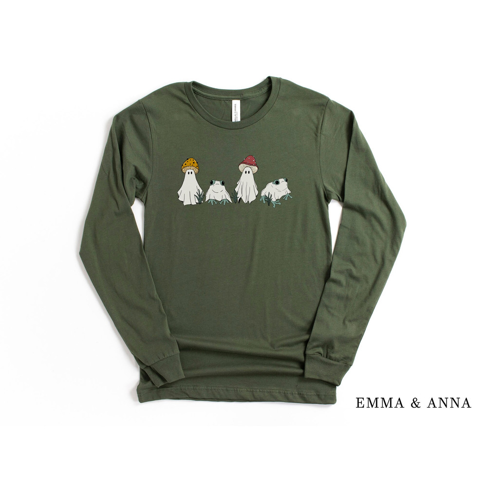 Halloween Shirt, Frog Shirt, Mushroom Ghost, Funny Halloween Shirt, Ghost Shirt, Spooky Season, Halloween Graphic, Toad Shirt, Cottagecore - 3.jpg