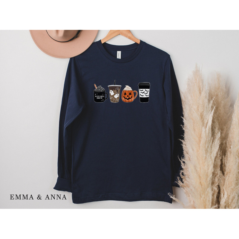 Halloween Shirt, Halloween T-Shirt, Fall Coffee Shirt, Fall Shirts, Halloween Coffee Shirt, Pumpkin Spice Shirt, Jack-o-Lantern Shirt - 5.jpg