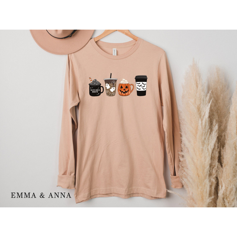 Halloween Shirt, Halloween T-Shirt, Fall Coffee Shirt, Fall Shirts, Halloween Coffee Shirt, Pumpkin Spice Shirt, Jack-o-Lantern Shirt - 6.jpg