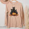 Halloween Shirt, Long Sleeve Fall Tops, Black Cat Shirt, Halloween Cat, Ghost Shirt, Pumpkin Shirt, Spooky Season, Cat Lover Gift,Fall Shirt - 4.jpg