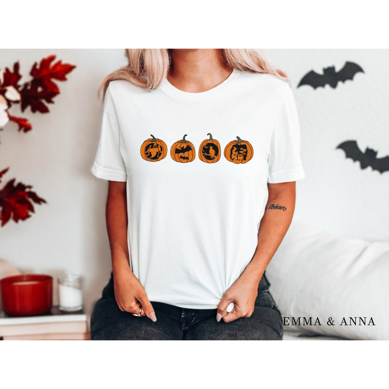 Halloween Shirt, Pumpkin Shirt, Jack-o-Lantern Shirt, Halloween Graphic Tees, Spooky Season Shirt, Halloween T-Shirt, Fall Shirts for Women - 1.jpg