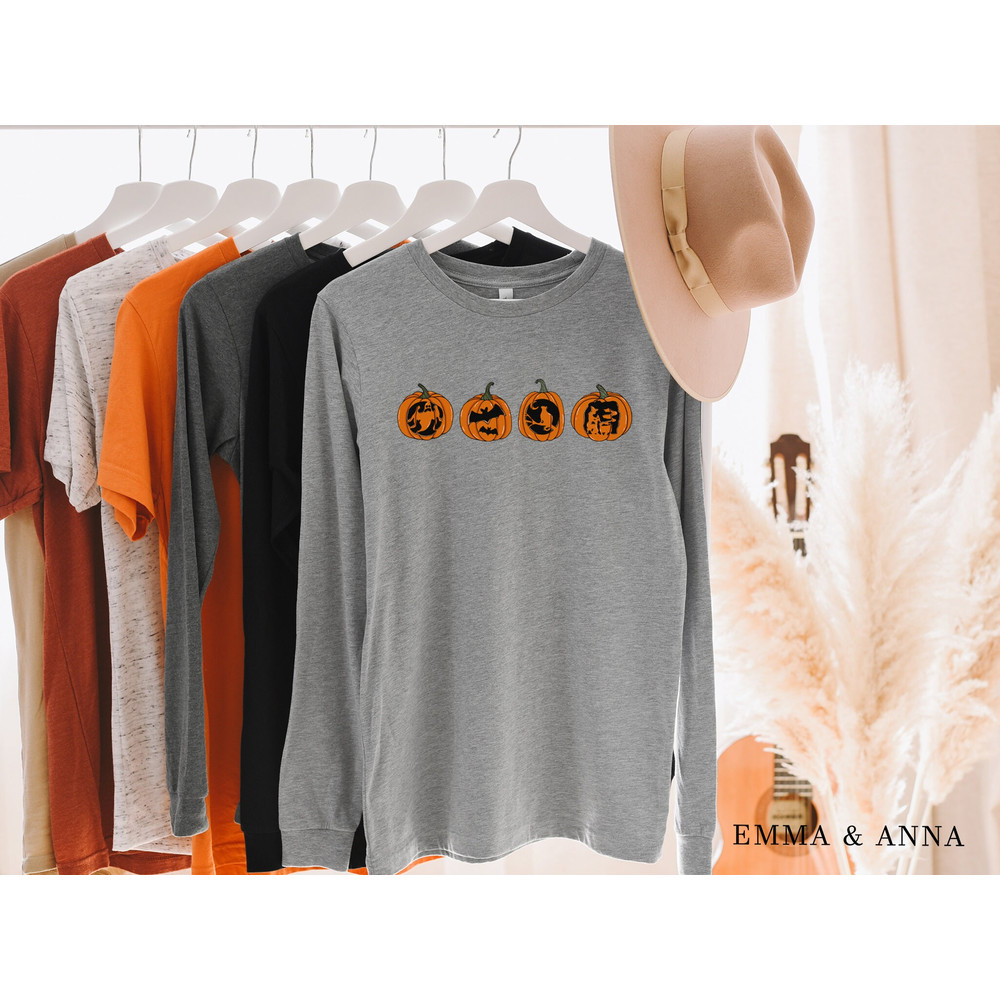 Halloween Shirt, Pumpkin Shirt, Jack-o-Lantern Shirt, Halloween Graphic Tees, Spooky Season Shirt, Halloween T-Shirt, Fall Shirts for Women - 2.jpg