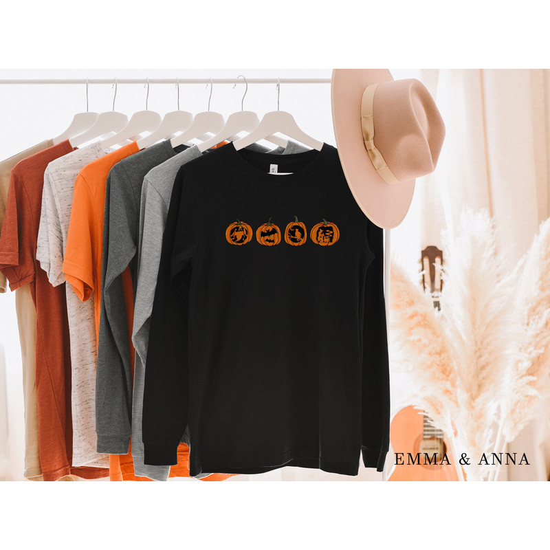 Halloween Shirt, Pumpkin Shirt, Jack-o-Lantern Shirt, Halloween Graphic Tees, Spooky Season Shirt, Halloween T-Shirt, Fall Shirts for Women - 3.jpg