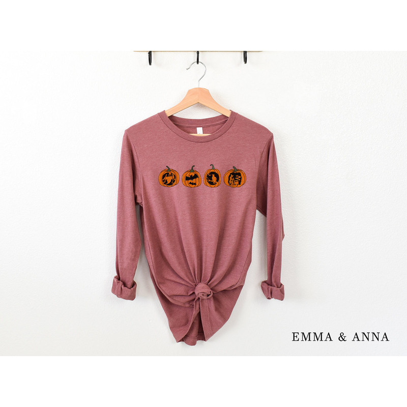 Halloween Shirt, Pumpkin Shirt, Jack-o-Lantern Shirt, Halloween Graphic Tees, Spooky Season Shirt, Halloween T-Shirt, Fall Shirts for Women - 4.jpg