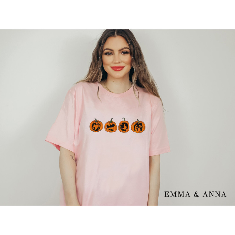 Halloween Shirt, Pumpkin Shirt, Jack-o-Lantern Shirt, Halloween Graphic Tees, Spooky Season Shirt, Halloween T-Shirt, Fall Shirts for Women - 5.jpg