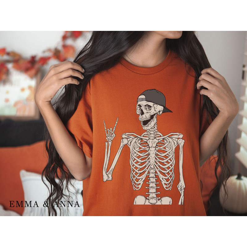 Halloween Shirt, Skeleton Shirt, Stay Spooky Shirt, Halloween Crewneck, Creep It Real, Fall Shirt, Funny Skeleton Shirt, Spooky Season - 2.jpg