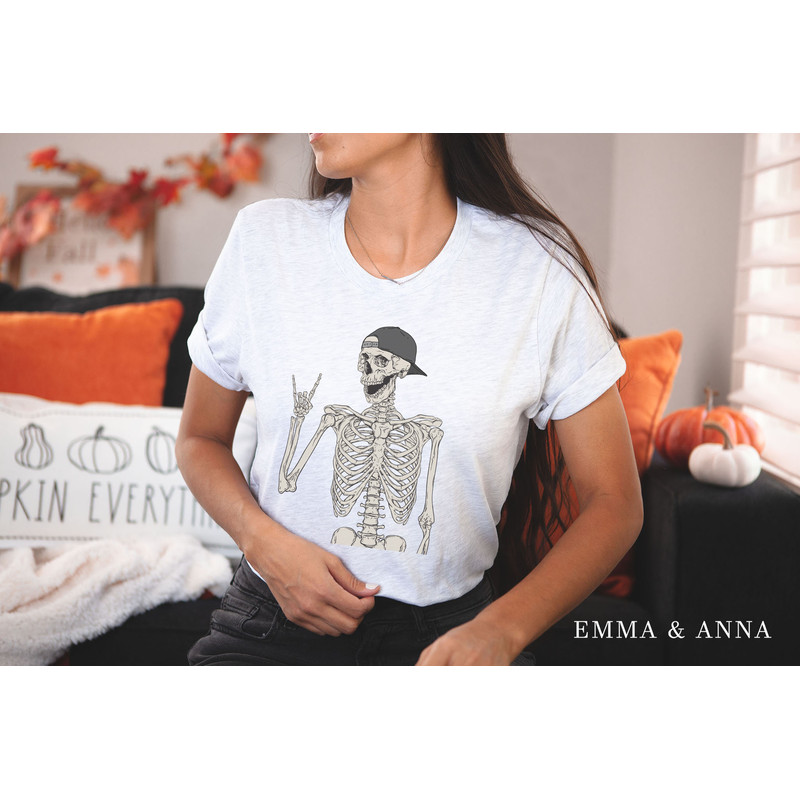 Halloween Shirt, Skeleton Shirt, Stay Spooky Shirt, Halloween Crewneck, Creep It Real, Fall Shirt, Funny Skeleton Shirt, Spooky Season - 3.jpg