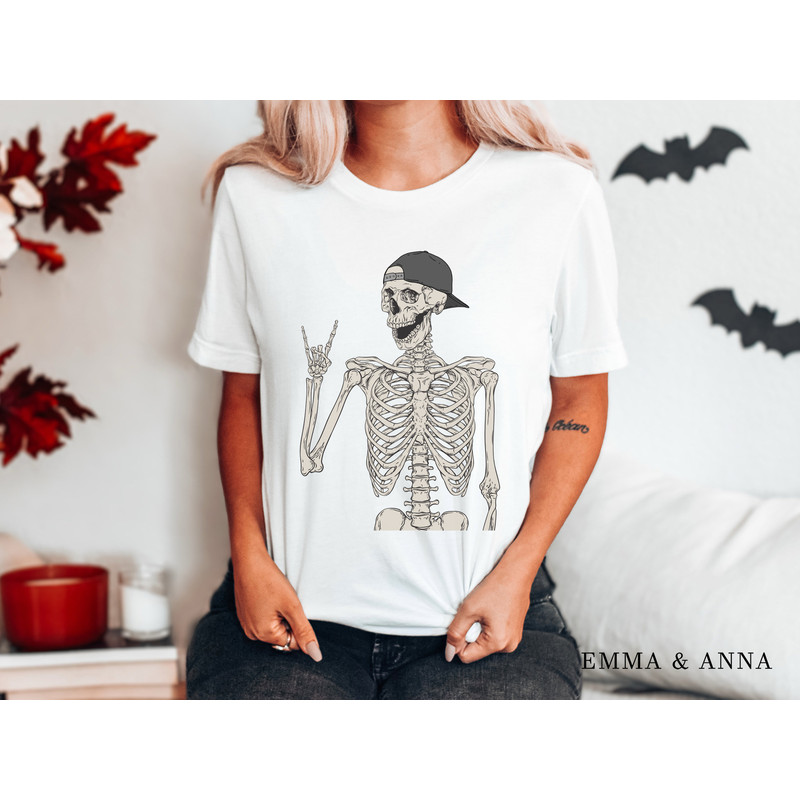 Halloween Shirt, Skeleton Shirt, Stay Spooky Shirt, Halloween Crewneck, Creep It Real, Fall Shirt, Funny Skeleton Shirt, Spooky Season - 4.jpg