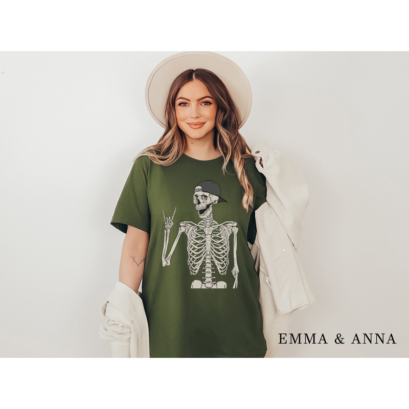 Halloween Shirt, Skeleton Shirt, Stay Spooky Shirt, Halloween Crewneck, Creep It Real, Fall Shirt, Funny Skeleton Shirt, Spooky Season - 5.jpg