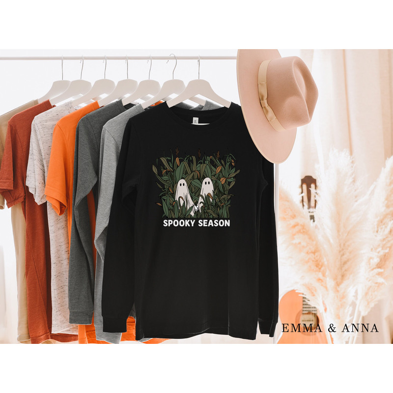 Halloween Shirt, Spooky Season Shirt, Halloween T-Shirt, Cute Ghost Shirt, Fall Shirts for Women, Pumpkin Shirt, Trick or Treat Shirt - 2.jpg