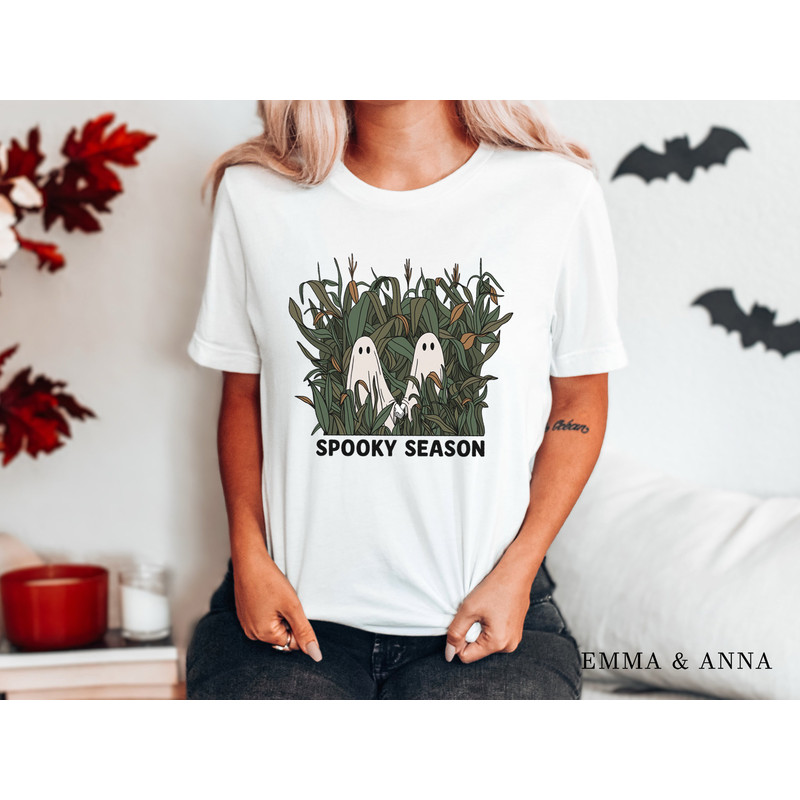 Halloween Shirt, Spooky Season Shirt, Halloween T-Shirt, Cute Ghost Shirt, Fall Shirts for Women, Pumpkin Shirt, Trick or Treat Shirt - 3.jpg