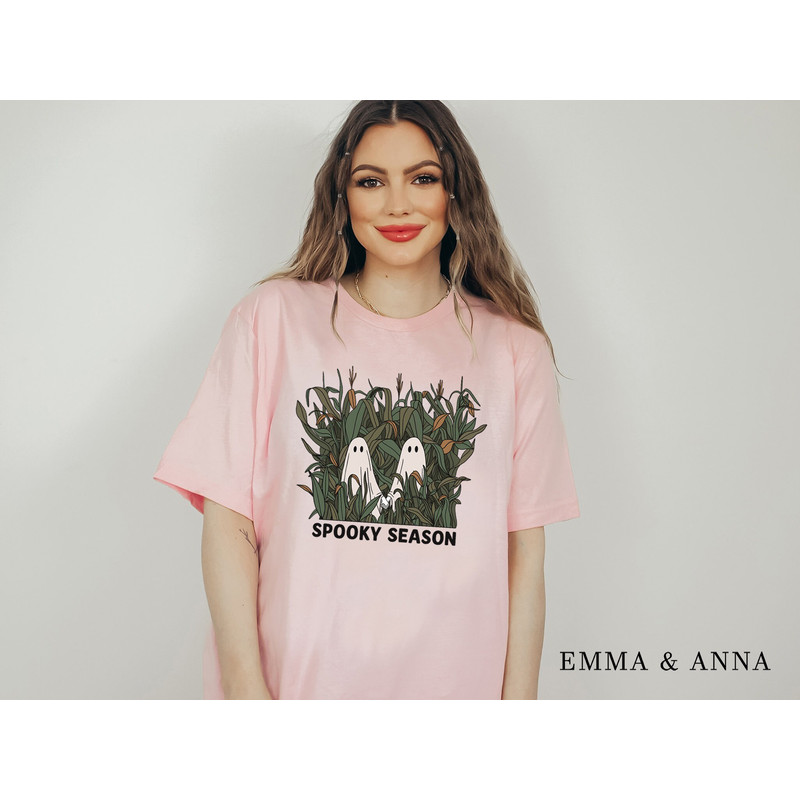 Halloween Shirt, Spooky Season Shirt, Halloween T-Shirt, Cute Ghost Shirt, Fall Shirts for Women, Pumpkin Shirt, Trick or Treat Shirt - 5.jpg