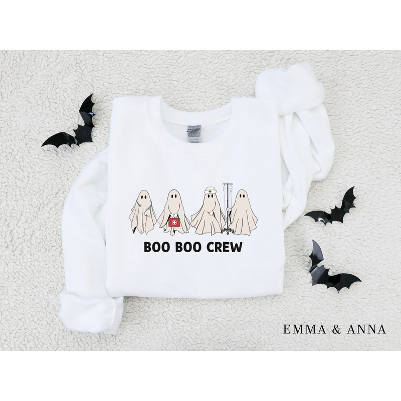 Halloween Sweatshirt, Boo Boo Crew Shirt, Halloween Nurse Shirt, Funny Halloween Shirt, Nurse Sweatshirt, Nursing Gifts, Nursing Student - 4.jpg