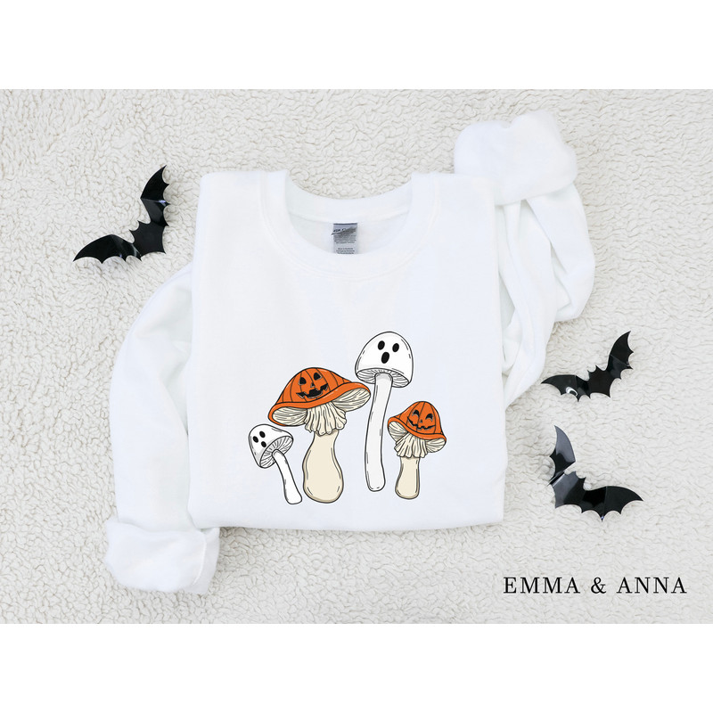 Halloween Sweatshirt, Halloween Shirt, Fall Sweatshirt, Magic Mushroom Shirt, Halloween Crewneck, Ghost Shirt, Pumpkin Sweater,Spooky Season - 3.jpg