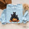 Halloween Sweatshirt, Halloween Sweater, Cat on Pumpkin Sweatshirt, Black Cat Sweatshirt, Halloween Crewneck, Black Cat Shirt, Spooky Season - 5.jpg