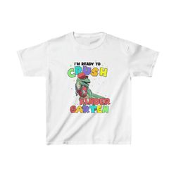 i'm ready to crush dinosaur kindergarten shirt, back to school shirt, dinosaur shirt, t-rex shirt, school shirt