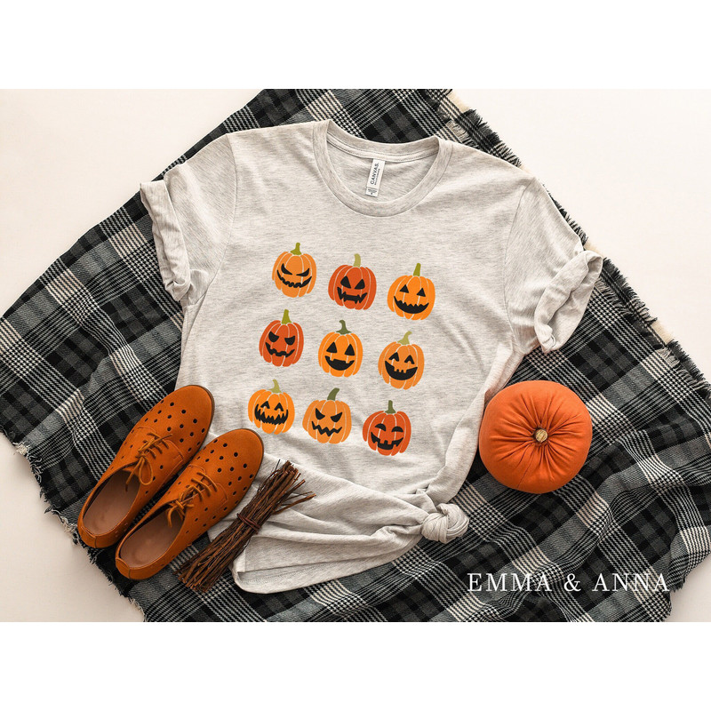 Jack-o-Lantern Shirt, Halloween Shirt, Pumpkin Shirt, Fall Shirts, Fall Harvest, Halloween Clothes, Spooky Season Shirt, Halloween Tee - 1.jpg