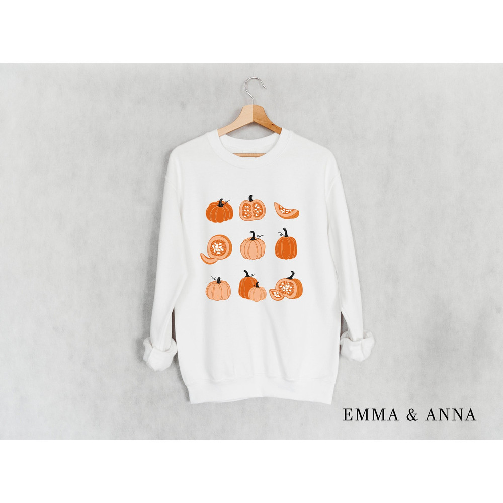 Pumpkin Sweatshirt, Fall Crewneck, Fall Sweatshirt for Women, Pumpkin Shirt, Fall Shirts, Halloween Sweatshirt, Halloween Sweater - 1.jpg