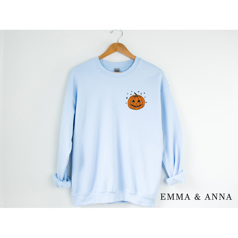 Pumpkin Sweatshirt, Pumpkin Sweater, Jack-o-Lantern Sweatshirt, Halloween Crewneck Sweatshirt, Halloween Sweater, Spooky Season, Fall Shirts - 6.jpg