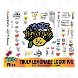 250 truly lemonade bundle svg, truly lemonade svg, hard seltzer svg
