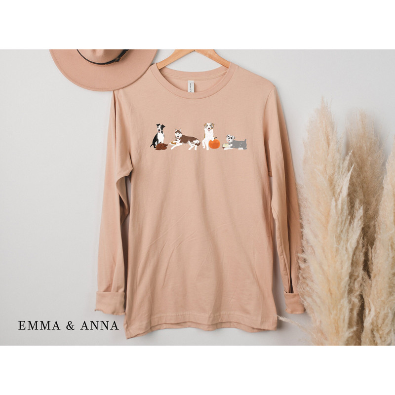 Thanksgiving Shirt, Thanksgiving Dogs Shirt, Dog Mom, Dog Lover Gift, Funny Fall Shirt, Pumpkin Shirt, Thankful Shirt, Pumpkin Spice - 4.jpg