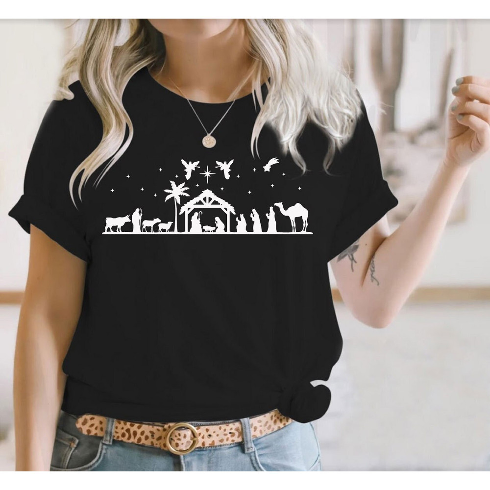 CHRISTMAS T-shirt Xmas Funny Xmas Family Holiday Santa Claus Elf Snowman Jumpers Christmas Shirts, Christmas  Holy Night - 1.jpg