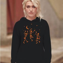 halloween hoodie, halloween dancing skeleton , halloween pumpkin, halloween gift, dancing skeleton