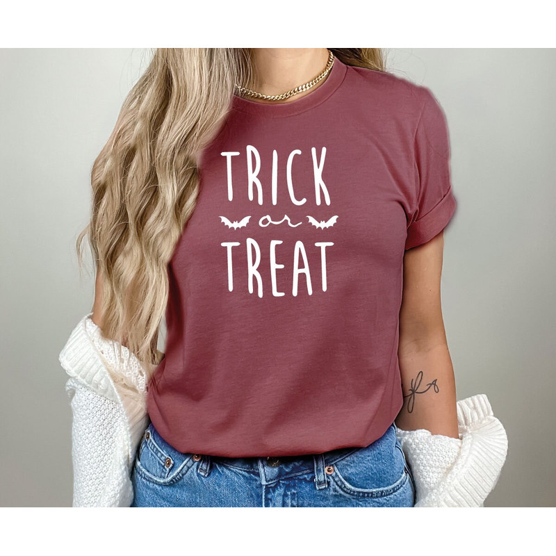 Halloween T Shirt,  Halloween Costume Gift for Friends, Halloween pumpkin, Halloween Gift, Trick or Treat txt - 5.jpg