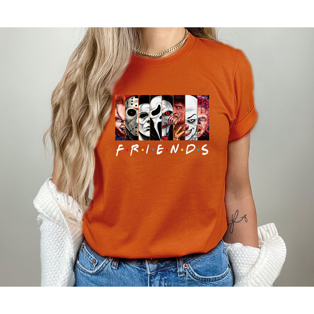 HORROR FRIENDS HALLOWEEN Sweatshirts Funny Halloween Costume, Halloween pumpkin, witch, skull, Monster, Boo, Scare Monster Halloween Friend2 - 2.jpg