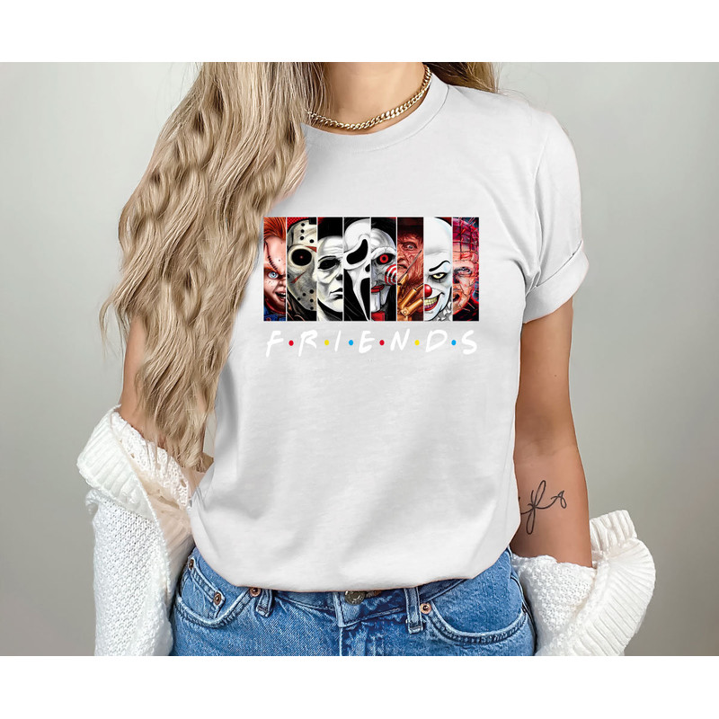 HORROR FRIENDS HALLOWEEN Sweatshirts Funny Halloween Costume, Halloween pumpkin, witch, skull, Monster, Boo, Scare Monster Halloween Friend2 - 3.jpg