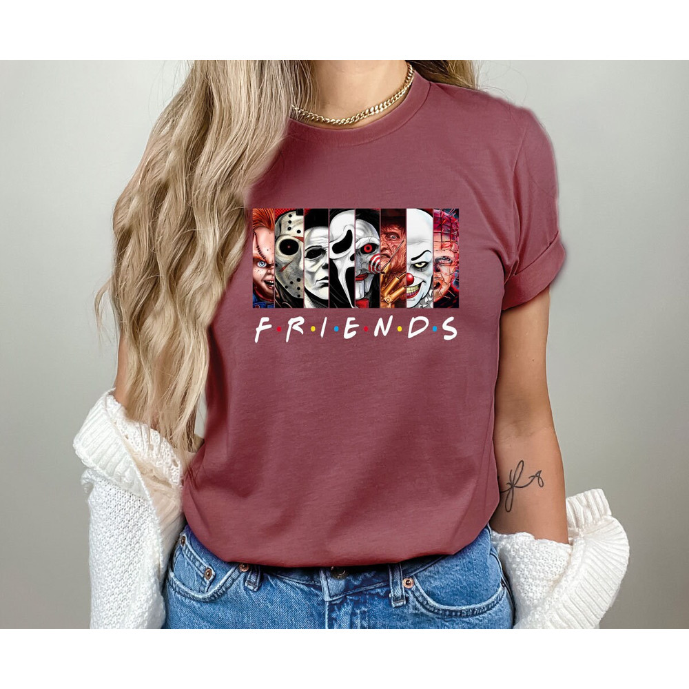 HORROR FRIENDS HALLOWEEN Sweatshirts Funny Halloween Costume, Halloween pumpkin, witch, skull, Monster, Boo, Scare Monster Halloween Friend2 - 4.jpg