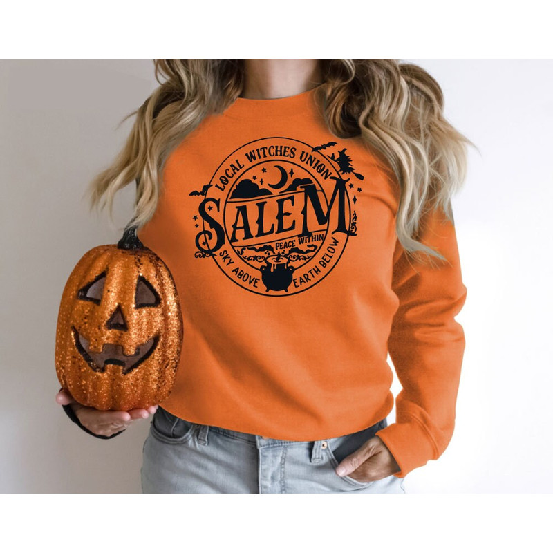 Local Witches Union Salem Halloween  Sweatshirt, Halloween Costume Gift for Friends, Halloween pumpkin, Halloween Gift, Local Witches Salem - 2.jpg
