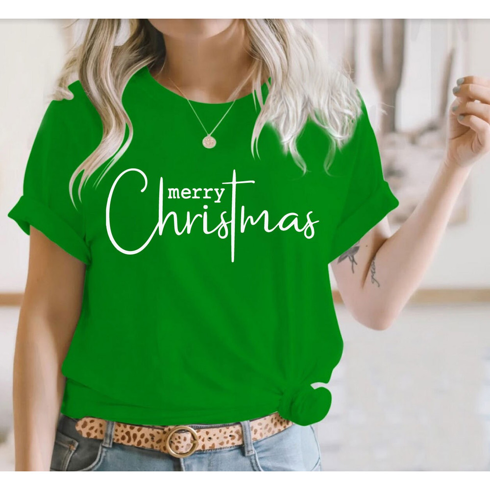 MERRY CHRISTMAS T-shirt Xmas Funny Xmas Family Holiday Santa Claus Elf Snowman Jumpers Christmas Shirts, Merry Christmas Cross - 5.jpg