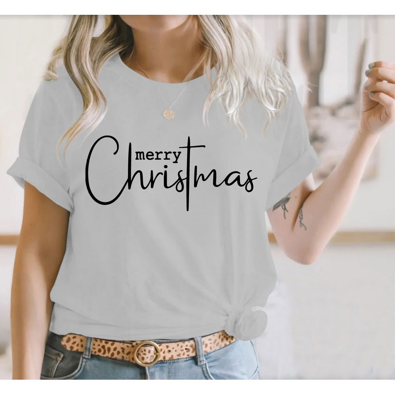 MERRY CHRISTMAS T-shirt Xmas Funny Xmas Family Holiday Santa Claus Elf Snowman Jumpers Christmas Shirts, Merry Christmas Cross - 4.jpg