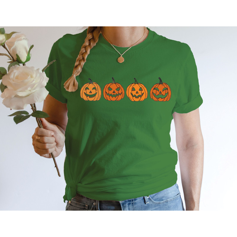 Pumpkins Halloween shirt Pumpkin squad t-shirt Halloween spooky shirt Spooky season shirt Stay spooky shirt for women 4 Pumpkins - 2.jpg