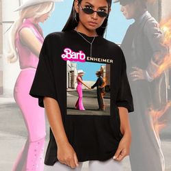 barbenheimer t-shirt barbie movie inspired shirt barbie oppenheimer tee funny t-shirt oppenheimer movie inspired barbenh
