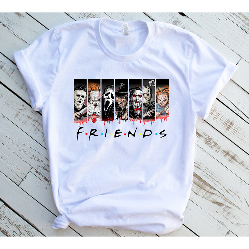 Friends Halloween Shirt, Horror Movie Shirt, Horror Movie Killers T-shirt, Halloween Sweatshirt, Spooky Season, Halloween Hoodie - 1.jpg