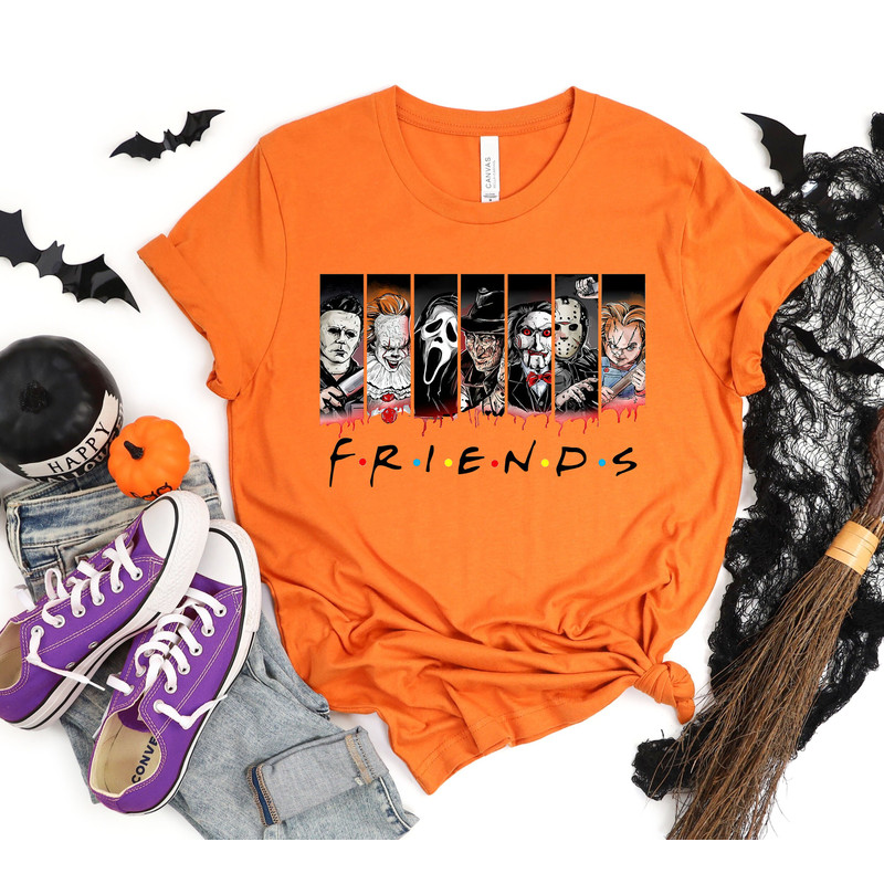 Friends Halloween Shirt, Horror Movie Shirt, Horror Movie Killers T-shirt, Halloween Sweatshirt, Spooky Season, Halloween Hoodie - 2.jpg