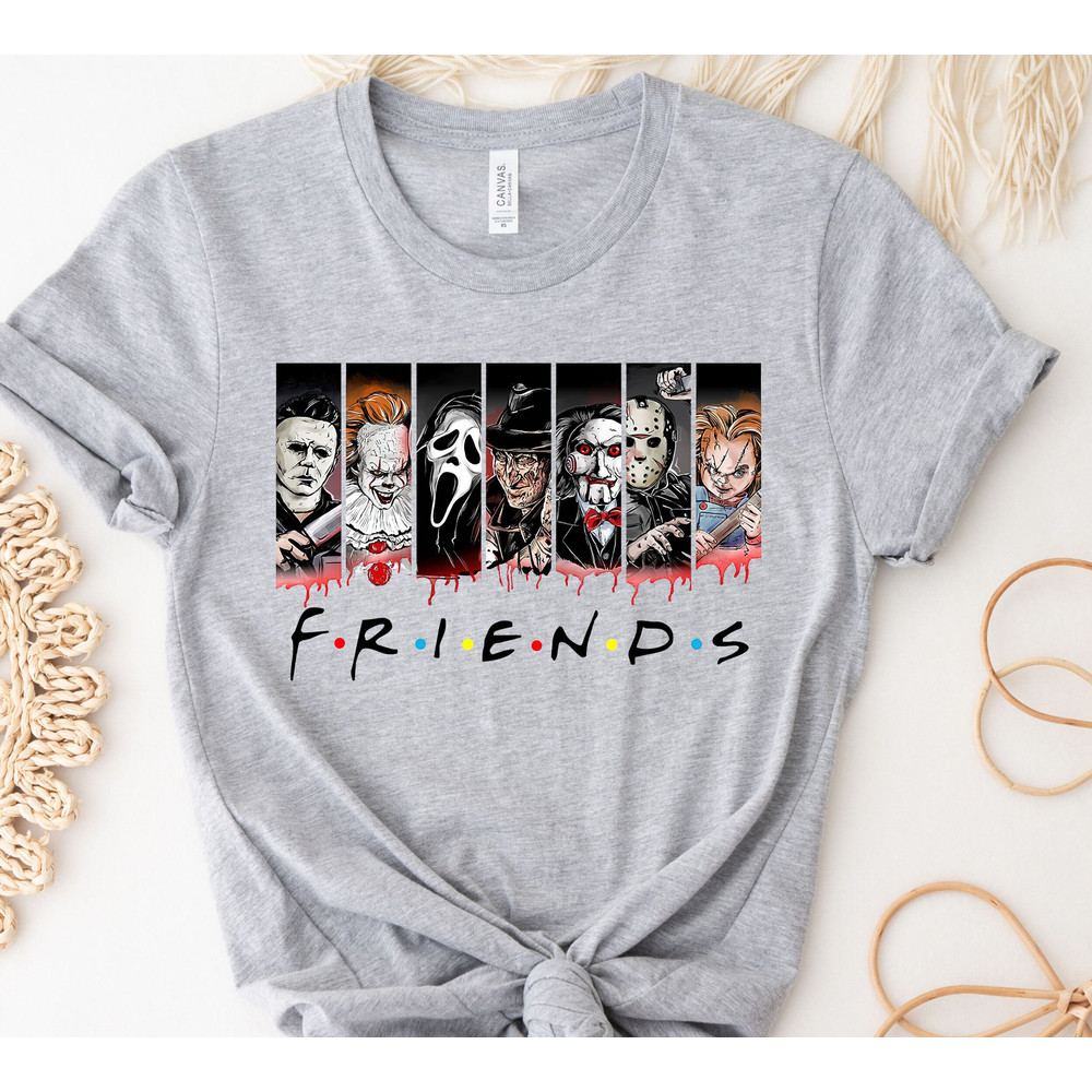 Friends Halloween Shirt, Horror Movie Shirt, Horror Movie Killers T-shirt, Halloween Sweatshirt, Spooky Season, Halloween Hoodie - 3.jpg