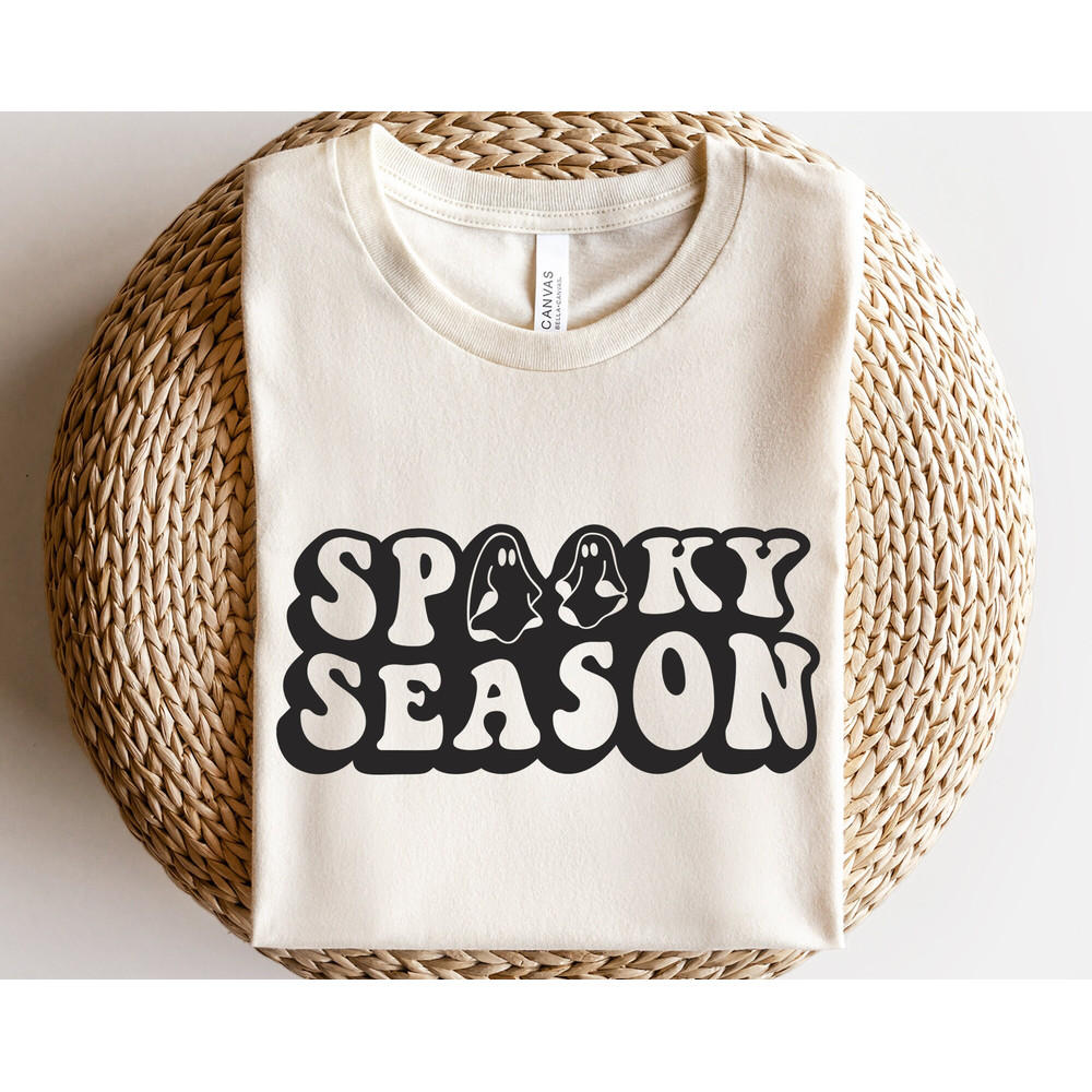 Ghost svg, Spooky season svg, Boo svg, Scary ghost clipart, Spooky vibes svg, Retro Halloween shirt, Halloween quote svg, Creepy ghost svg - 1.jpg