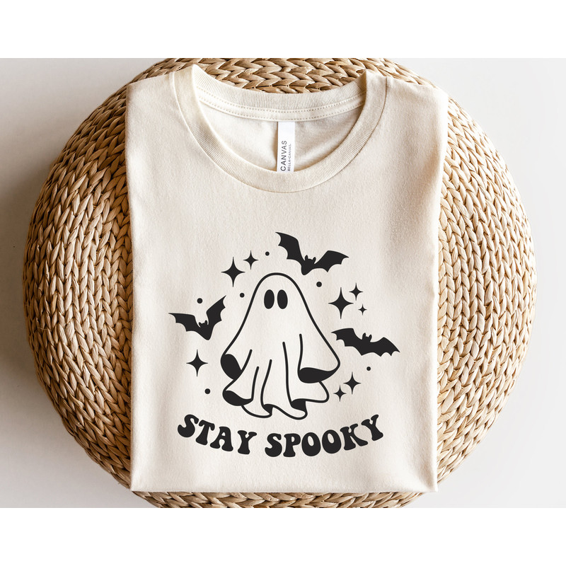 Ghost svg, Stay spooky svg, Magic mushroom svg, Bat svg, Halloween shirt svg, Halloween quote svg, Creepy ghost svg, Funny fall shirt - 1.jpg