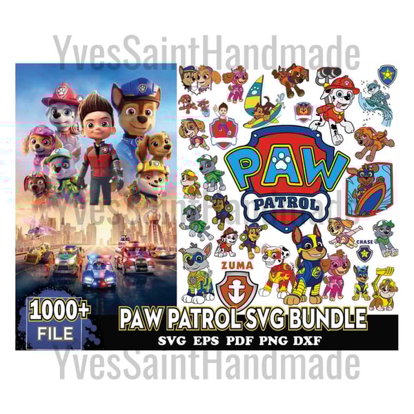1000 Files Paw Patrol Svg Bundle, Paw Patrol Svg, Paw Patrol - Inspire ...