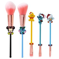 Anime Mickey Mouse Makeup Brush 5pcs/set Cosplay Accessories Foundation Blending Brush Female Makeup Tool With Bag